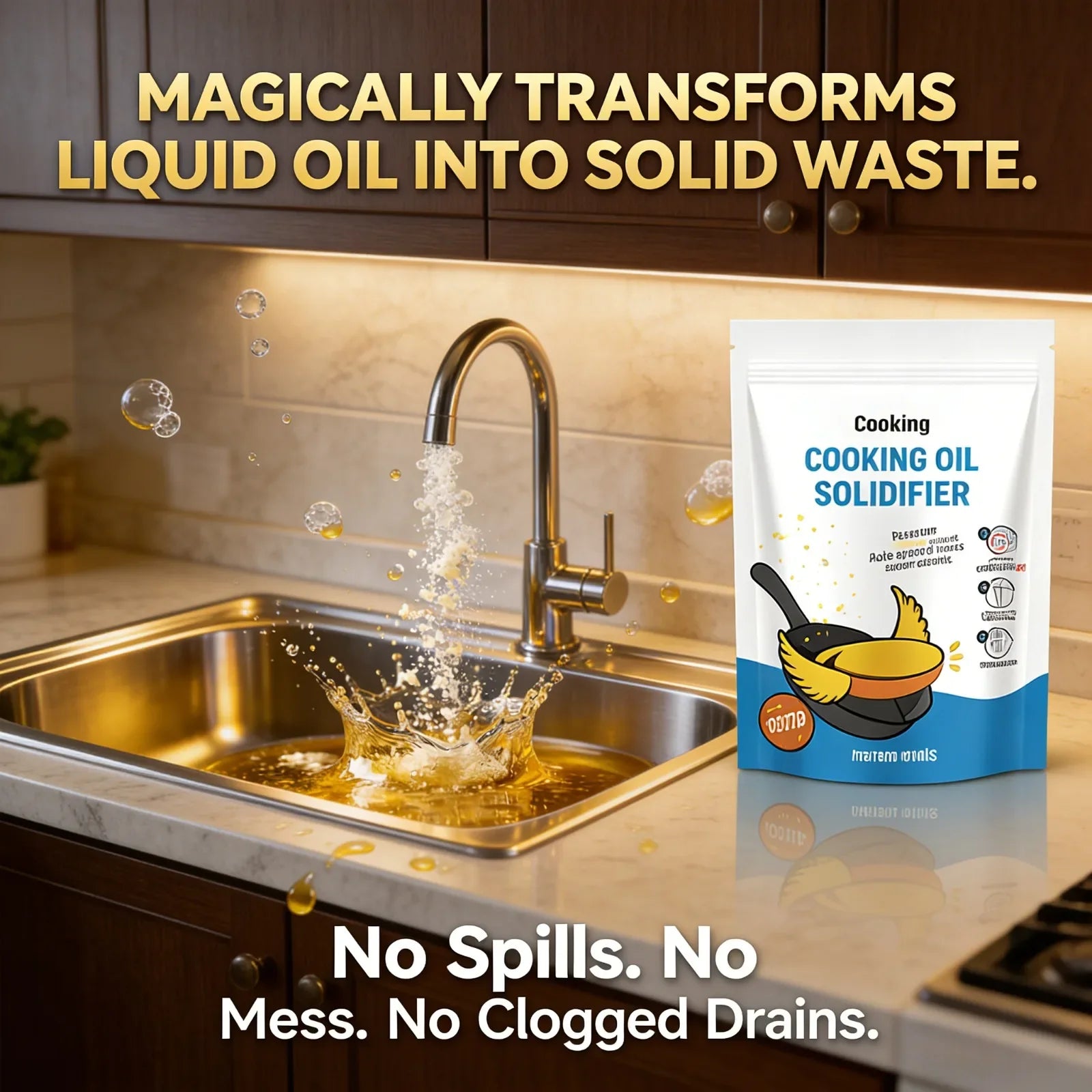 Easy Cooking Oil Solidifier Powder