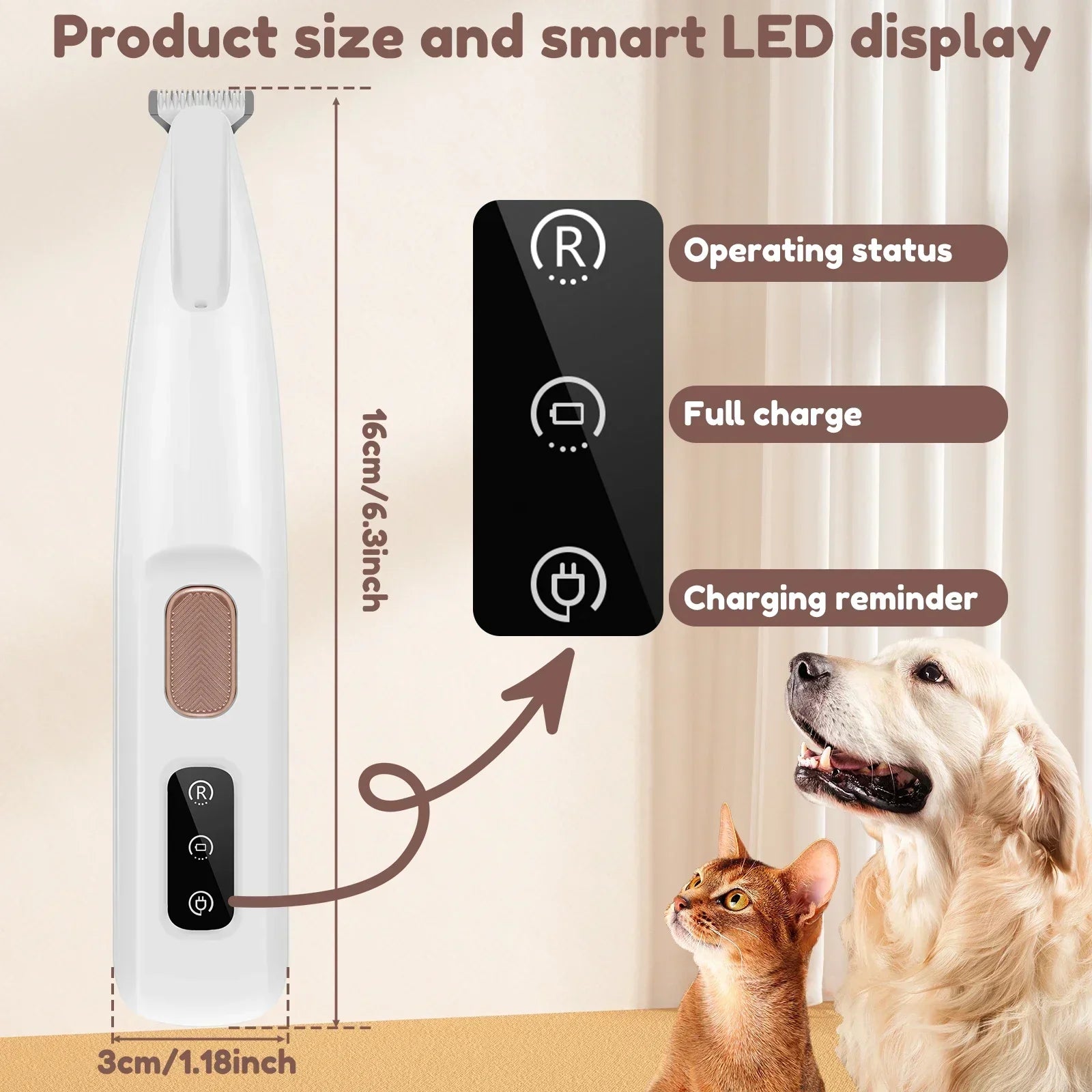 LED Pet Hair Trimmer